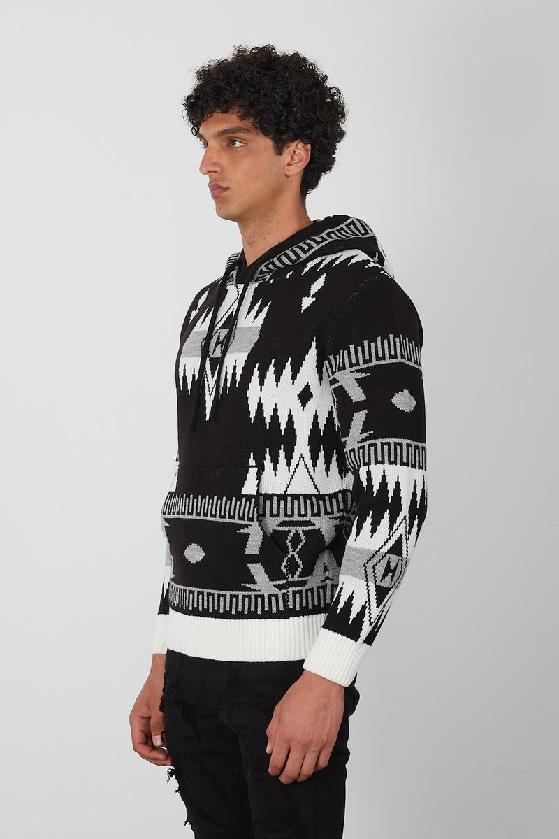 Men's Pullover Hoodie-Black