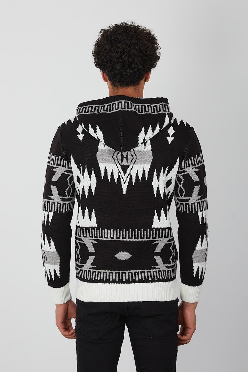 Men's Pullover Hoodie-Black