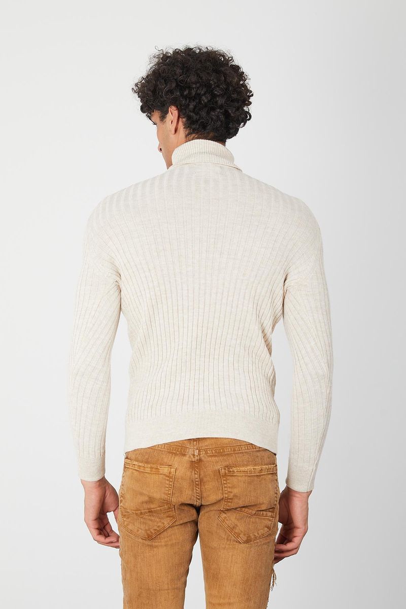 Men's Turtleneck- Sand