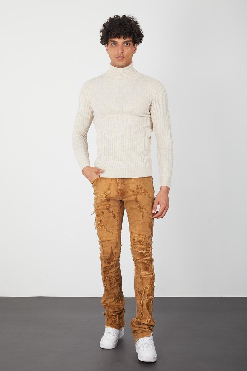 Men's Turtleneck- Sand