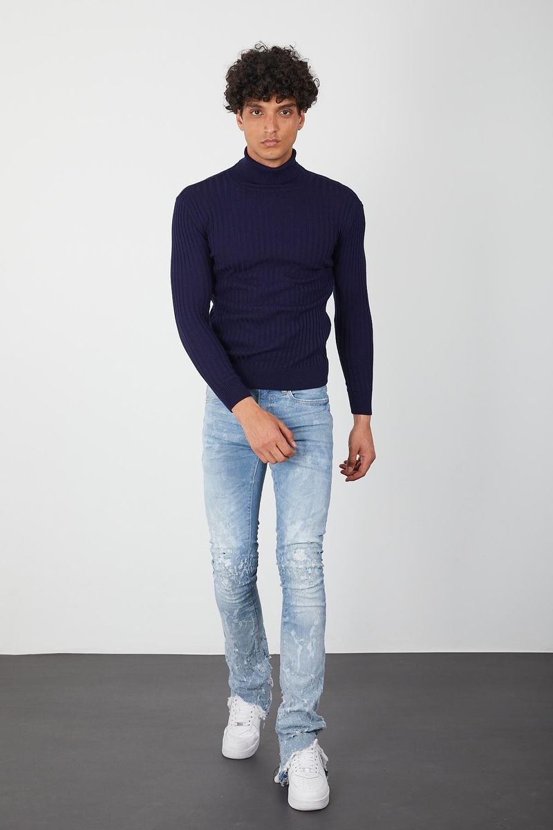 Men's Turtleneck- Navy