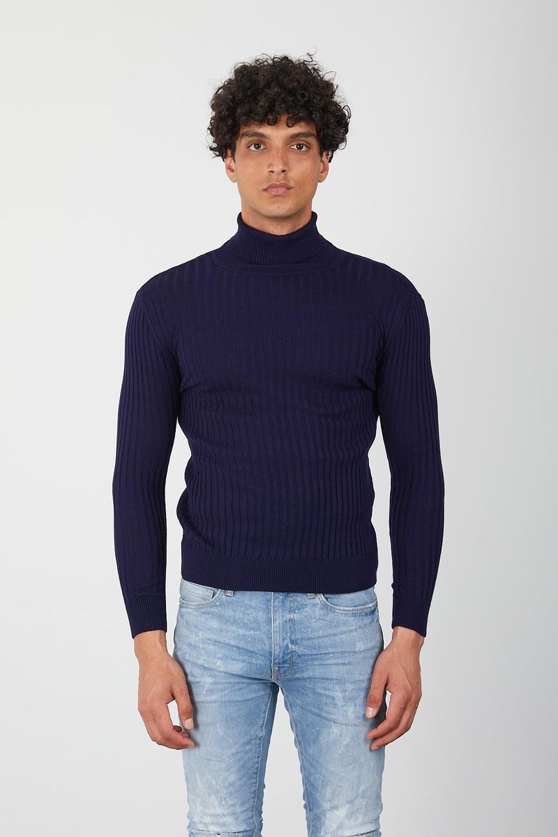 Men's Turtleneck- Navy