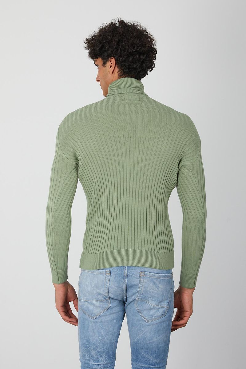 Men's Turtleneck- Moss Green