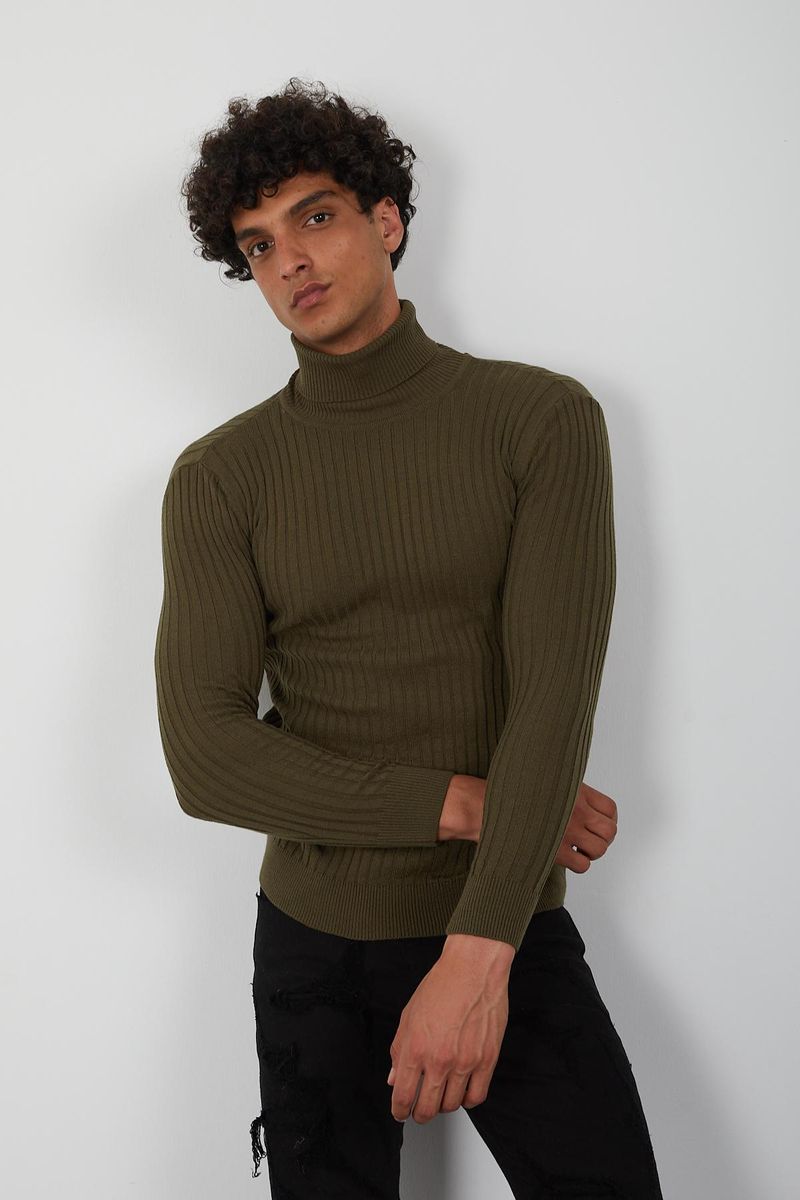 Men's Turtleneck- Olive