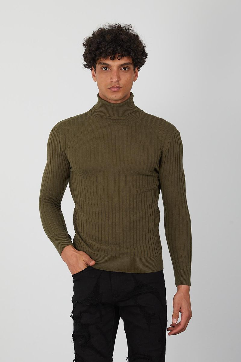 Men's Turtleneck- Olive