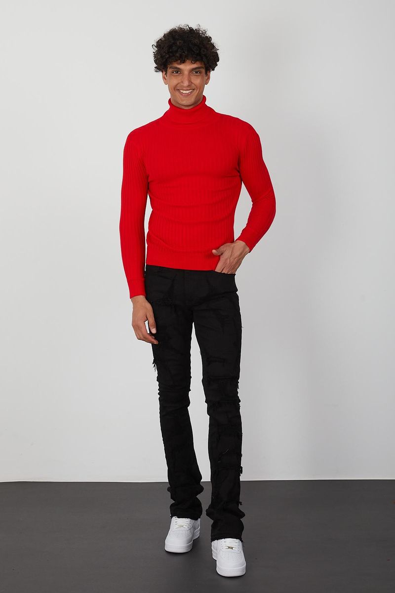 Men's Turtleneck- Red