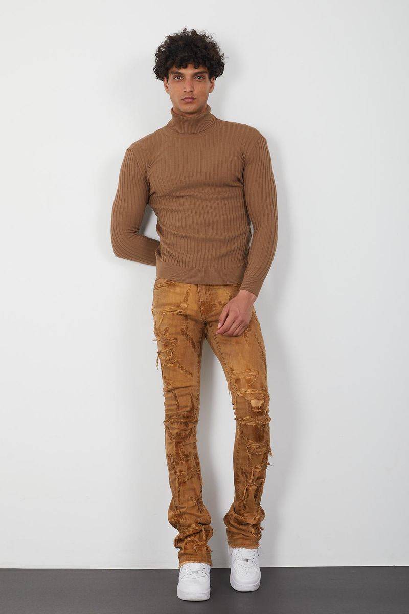 Men's Turtleneck- Tobacco