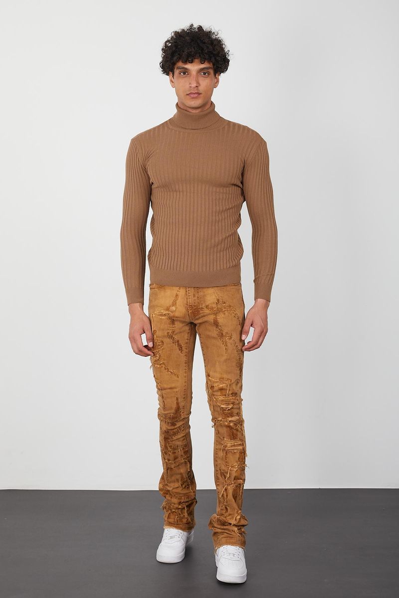 Men's Turtleneck- Tobacco