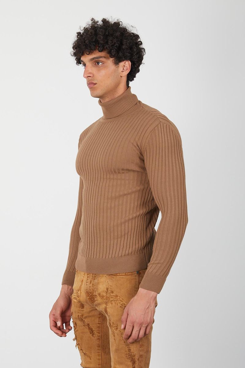 Men's Turtleneck- Tobacco