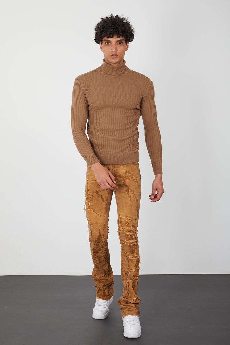 Men's Turtleneck- Tobacco