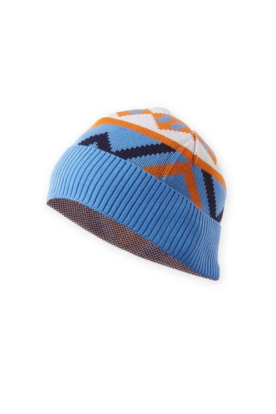 Bold Patterned Beanie for Skiing & Streetwear Knit Cap