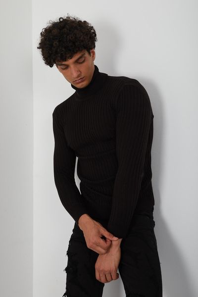 Men's Turtleneck-Black