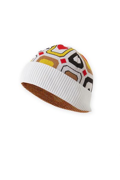 One in a Million Yellow Multi-Pattern Beanie