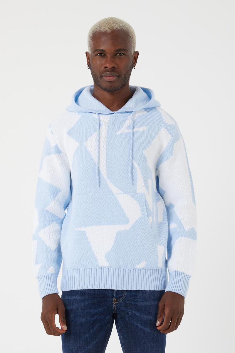 Men's Pullover Hoodie-Sky