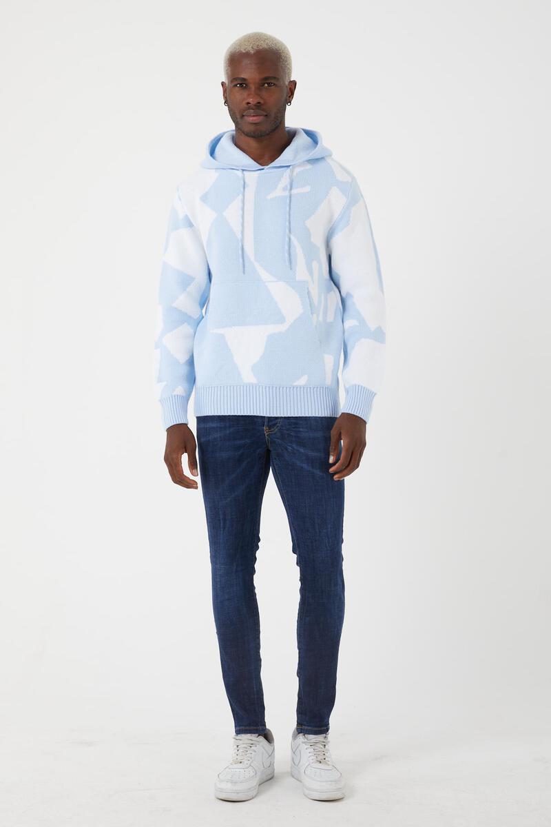 Men's Pullover Hoodie-Sky