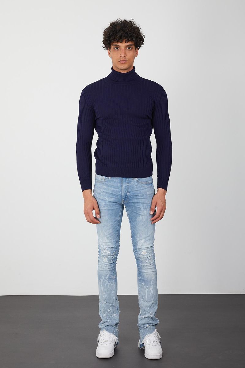 Men's Turtleneck- Navy