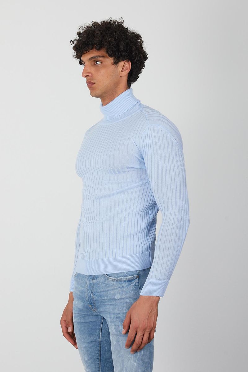 Men's Turtleneck- Sky