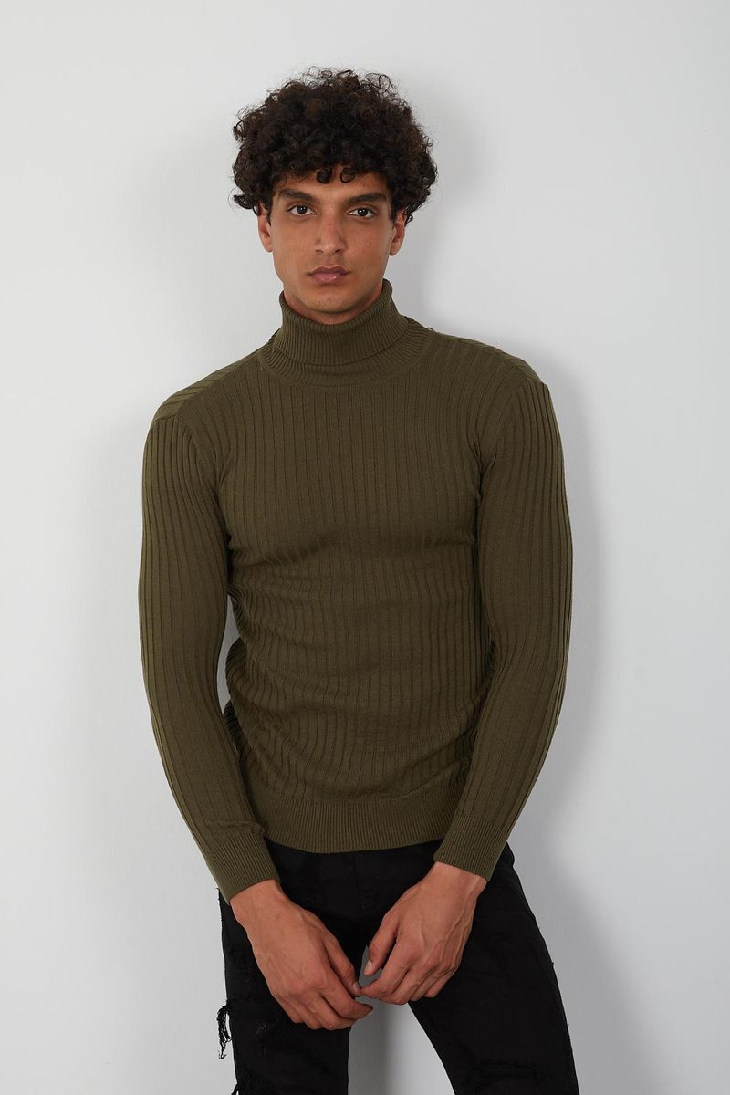 Men's Turtleneck- Olive