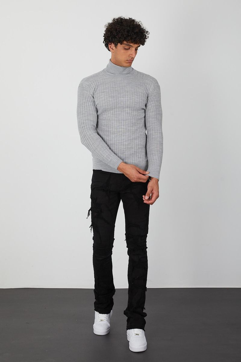 Men's Turtleneck- Grey