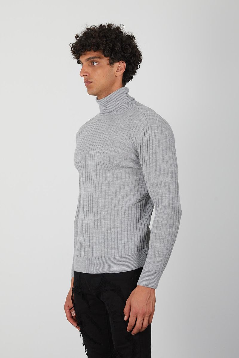 Men's Turtleneck- Grey