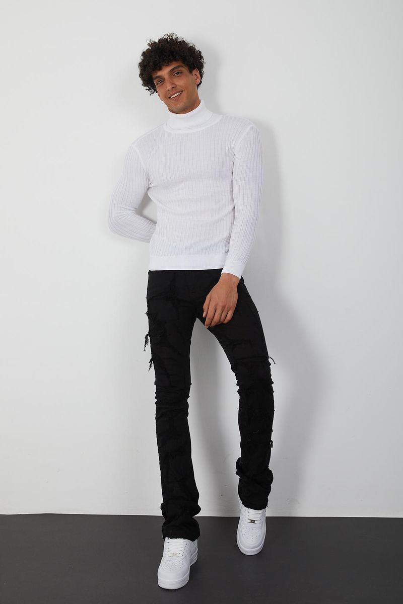 Men's Turtleneck- White