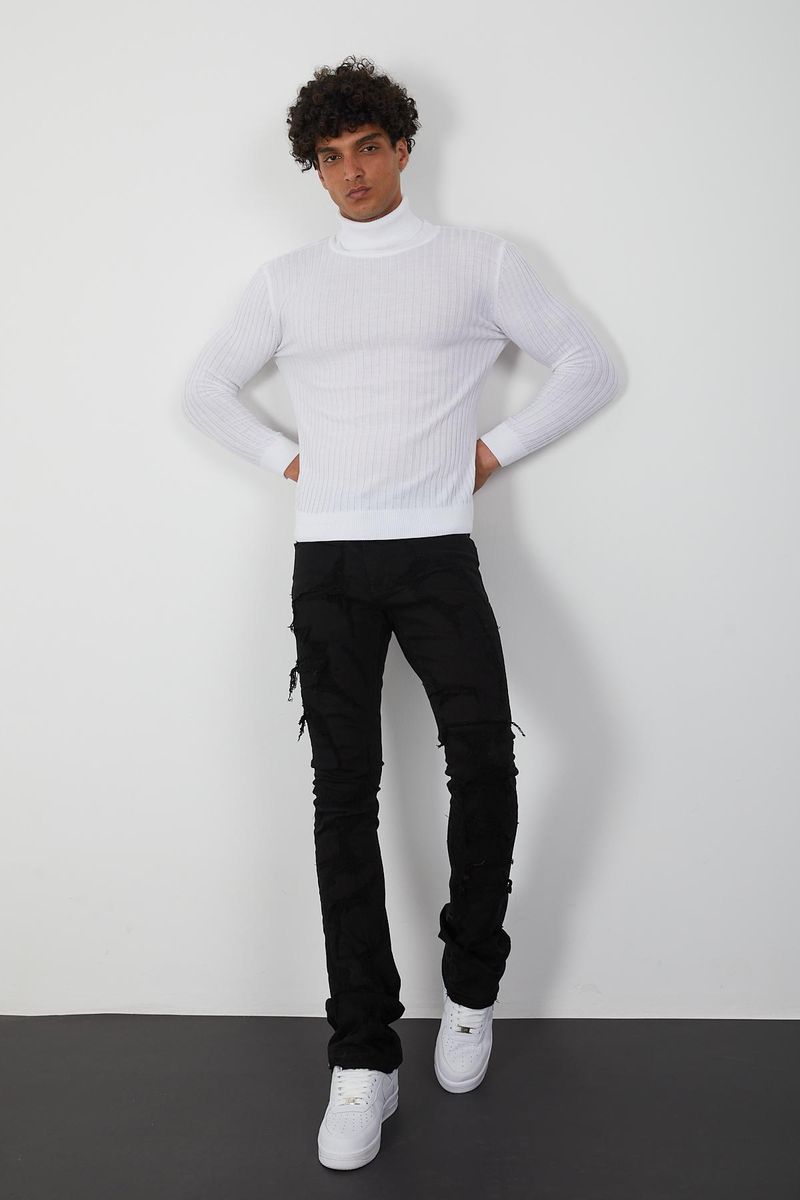 Men's Turtleneck- White