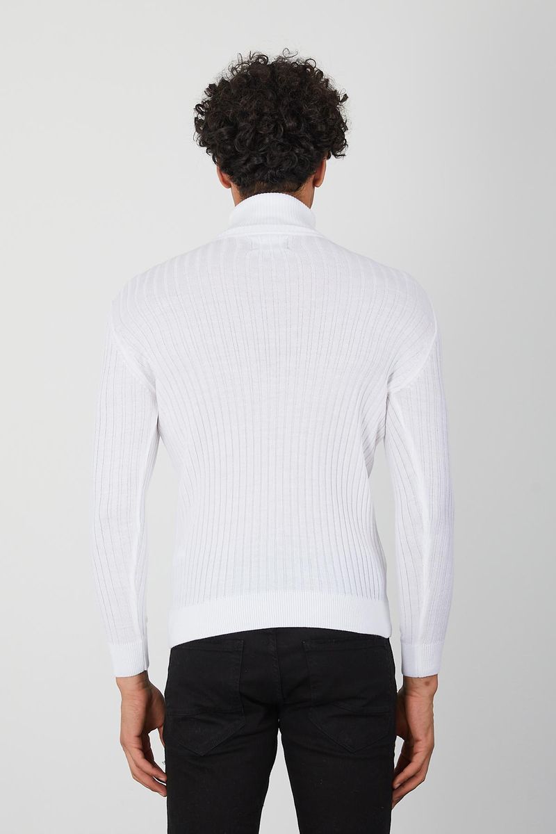 Men's Turtleneck- White