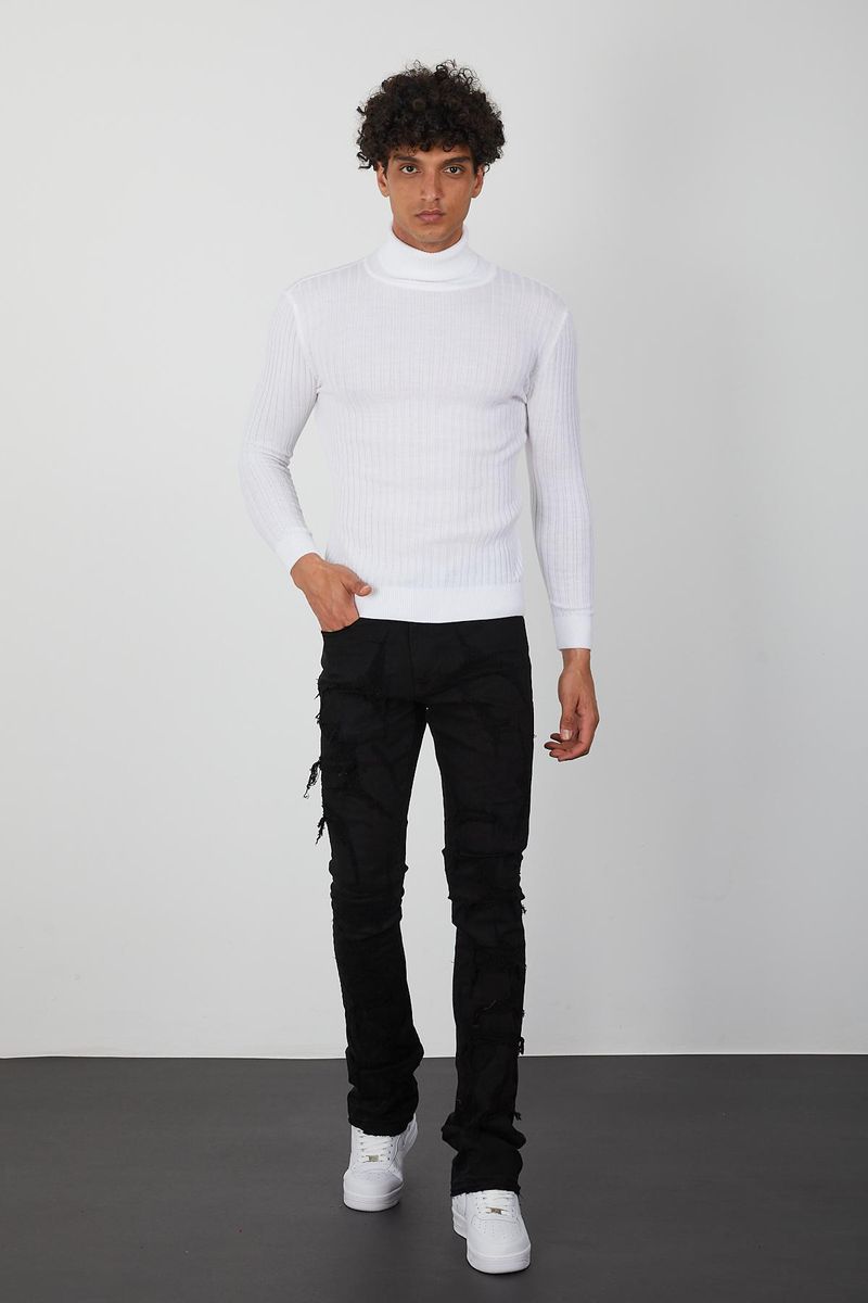 Men's Turtleneck- White