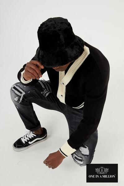 Men's Crewneck-Black & White