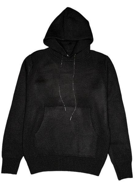 Luxury Black Sweater Hoody with Crystal stings